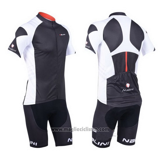 2013 Abbigliamento Ciclismo Nalini Grigio e Nero Manica Corta e Salopette