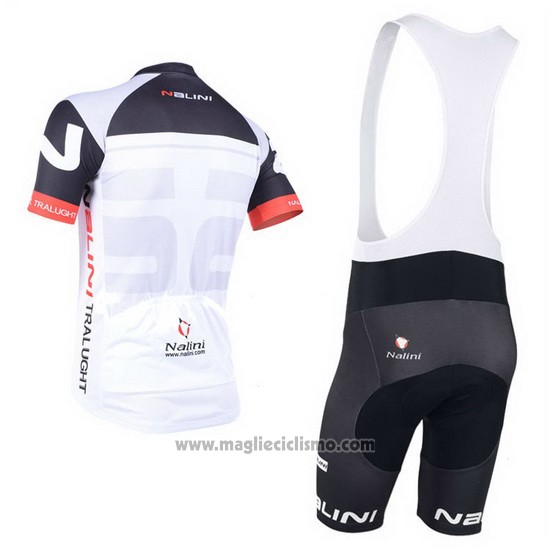 2013 Abbigliamento Ciclismo Nalini Nero e Rosso Manica Corta e Salopette