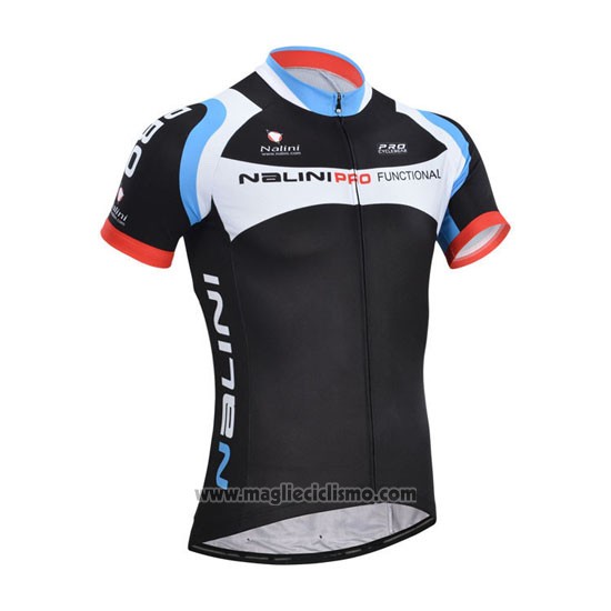 2014 Abbigliamento Ciclismo Nalini Nero Manica Corta e Salopette