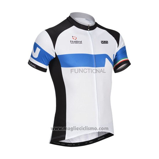 2014 Abbigliamento Ciclismo Nalini Nero e Bianco Manica Corta e Salopette