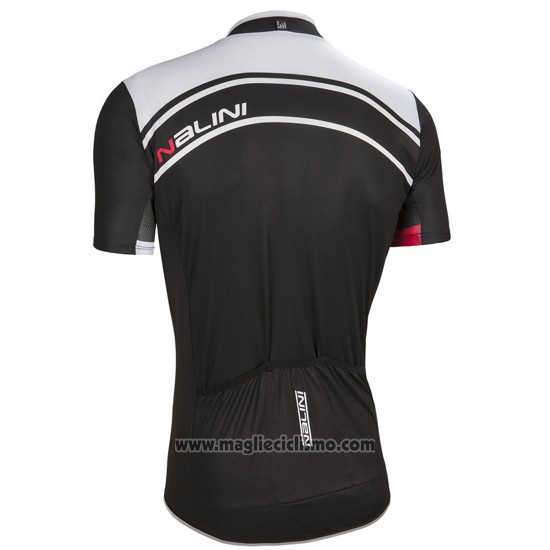 2016 Abbigliamento Ciclismo Nalini Bianco e Nero Manica Corta e Salopette