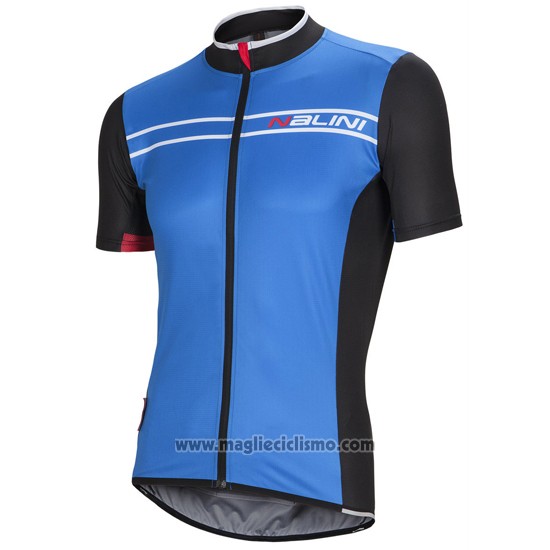 2016 Abbigliamento Ciclismo Nalini Blu e Nero Manica Corta e Salopette