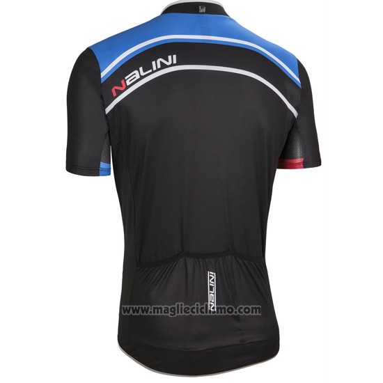 2016 Abbigliamento Ciclismo Nalini Blu e Nero Manica Corta e Salopette