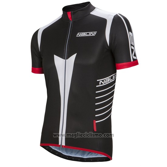 2016 Abbigliamento Ciclismo Nalini Grigio e Nero Manica Corta e Salopette