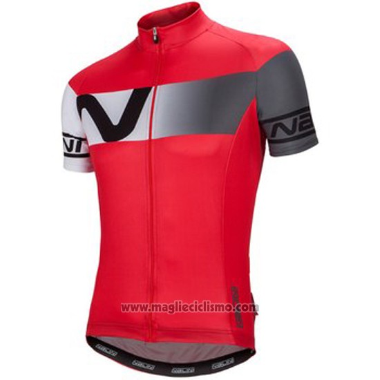 2016 Abbigliamento Ciclismo Nalini Grigio e Rosso Manica Corta e Salopette