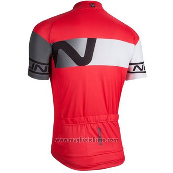 2016 Abbigliamento Ciclismo Nalini Grigio e Rosso Manica Corta e Salopette