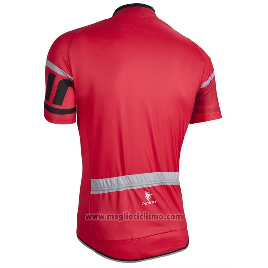 2016 Abbigliamento Ciclismo Nalini Rosso Manica Corta e Salopette