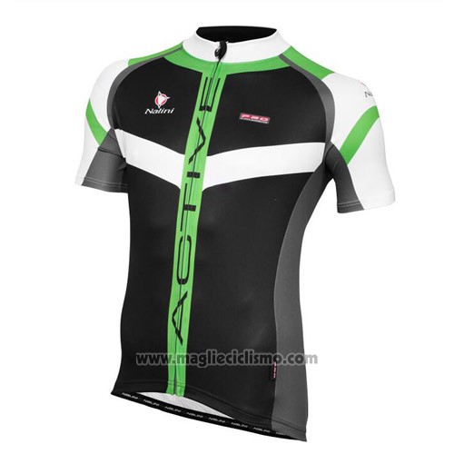 2016 Abbigliamento Ciclismo Nalini Verde Nero Manica Corta e Salopette