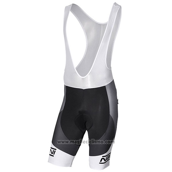 2017 Abbigliamento Ciclismo Nalini Artico Grigio e Nero Manica Corta e Salopette