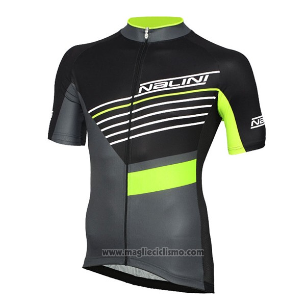 2017 Abbigliamento Ciclismo Nalini Mood Nero Manica Corta e Salopette