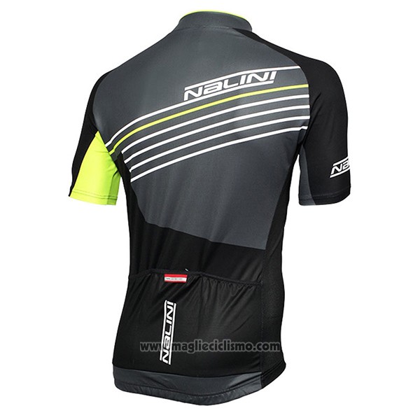 2017 Abbigliamento Ciclismo Nalini Mood Nero Manica Corta e Salopette