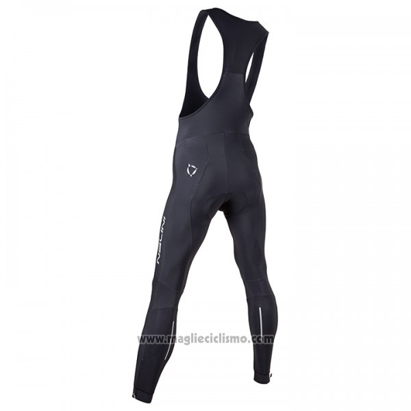 2017 Abbigliamento Ciclismo Nalini Nero e Grigio Manica Lunga e Salopette