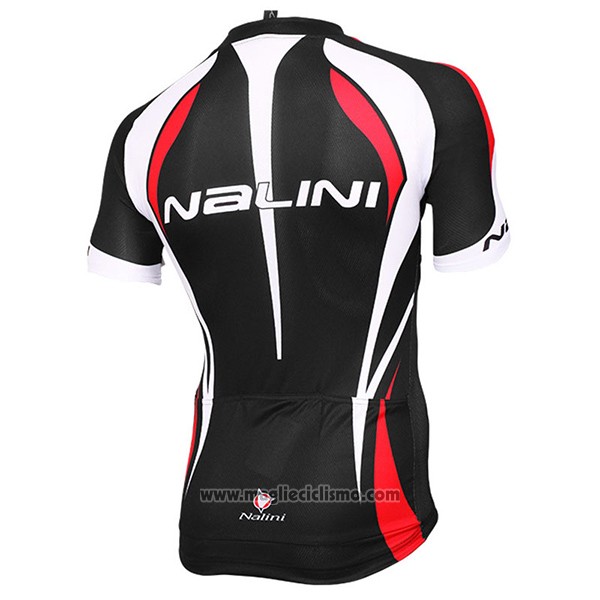 2017 Abbigliamento Ciclismo Nalini Predazzo Nero e Rosso Manica Corta e Salopette
