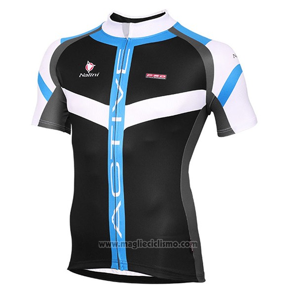 2017 Abbigliamento Ciclismo Nalini Rigel Nero e Blu Manica Corta e Salopette