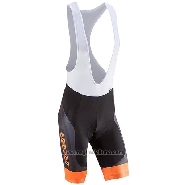 2017 Abbigliamento Ciclismo Nalini Roma Nero e Arancione Manica Corta e Salopette