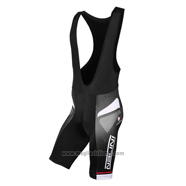 2017 Abbigliamento Ciclismo Nalini Salorno Nero Manica Corta e Salopette