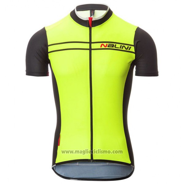 2017 Abbigliamento Ciclismo Nalini Sinello Ti Verde Manica Corta e Salopette