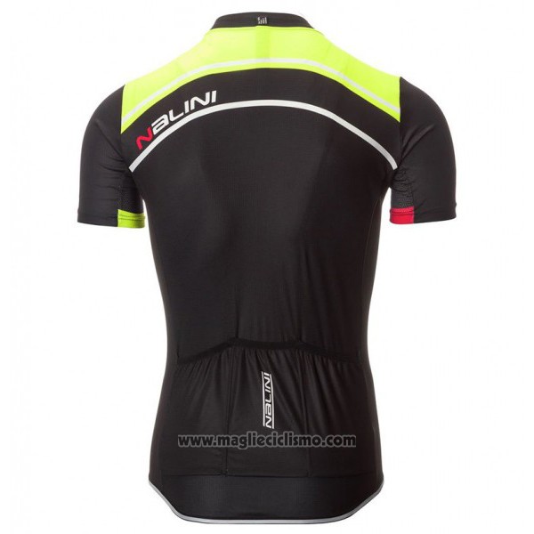 2017 Abbigliamento Ciclismo Nalini Sinello Ti Verde Manica Corta e Salopette