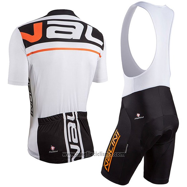 2017 Abbigliamento Ciclismo Nalini Speed Nero e Bianco Manica Corta e Salopette