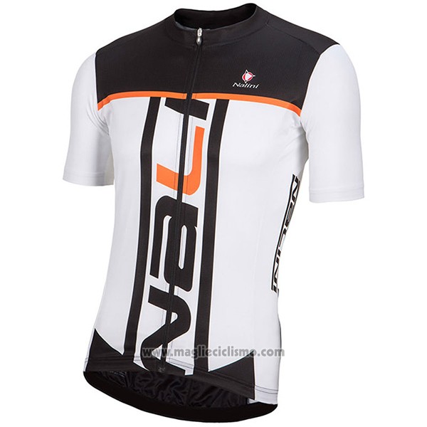 2017 Abbigliamento Ciclismo Nalini Speed Nero e Bianco Manica Corta e Salopette