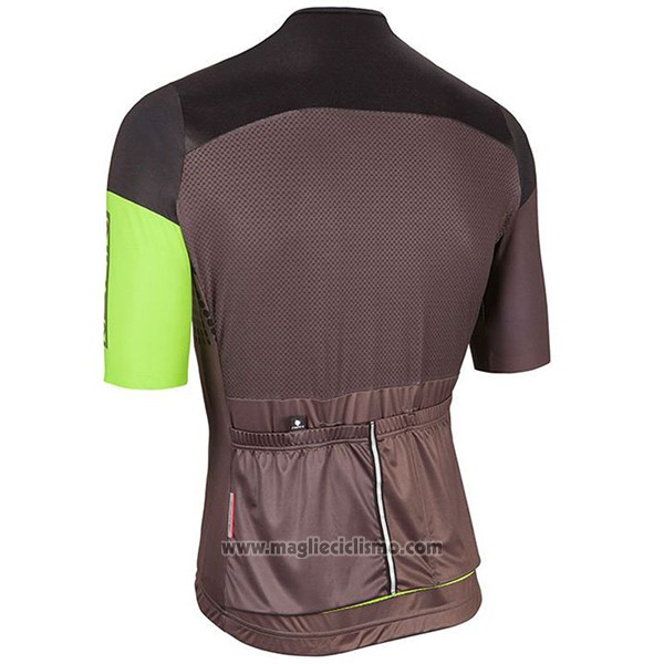 2017 Abbigliamento Ciclismo Nalini Velodromo Marrone Manica Corta e Salopette
