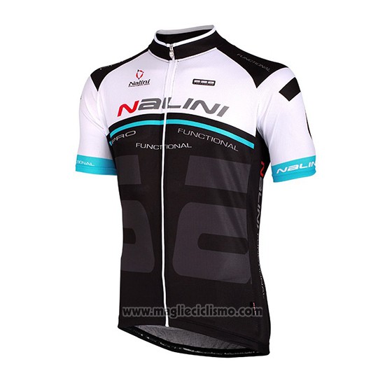 2018 Abbigliamento Ciclismo Nalini Bianco e Nero Manica Corta e Salopette