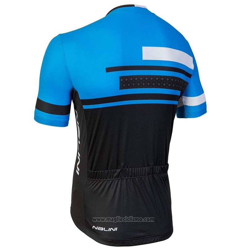 2018 Abbigliamento Ciclismo Nalini Fatica Blu Manica Corta e Salopette