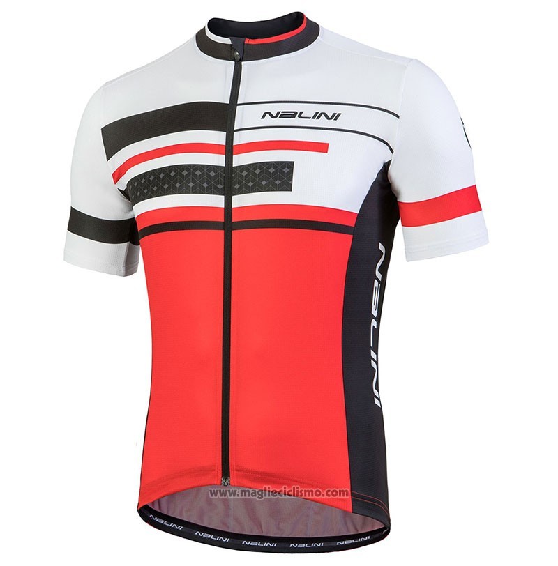 2018 Abbigliamento Ciclismo Nalini Fatica Rosso Manica Corta e Salopette