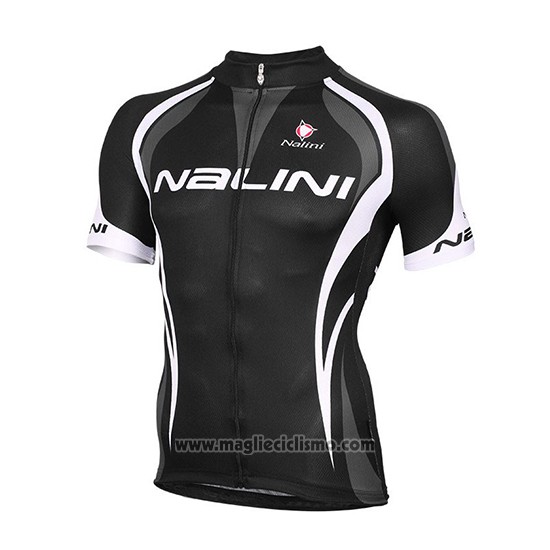 2018 Abbigliamento Ciclismo Nalini Nero e Bianco Manica Corta e Salopette
