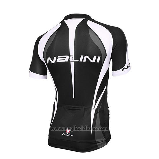2018 Abbigliamento Ciclismo Nalini Nero e Bianco Manica Corta e Salopette