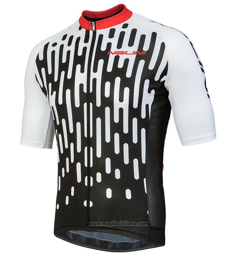 2018 Abbigliamento Ciclismo Nalini Podio Bianco Manica Corta e Salopette