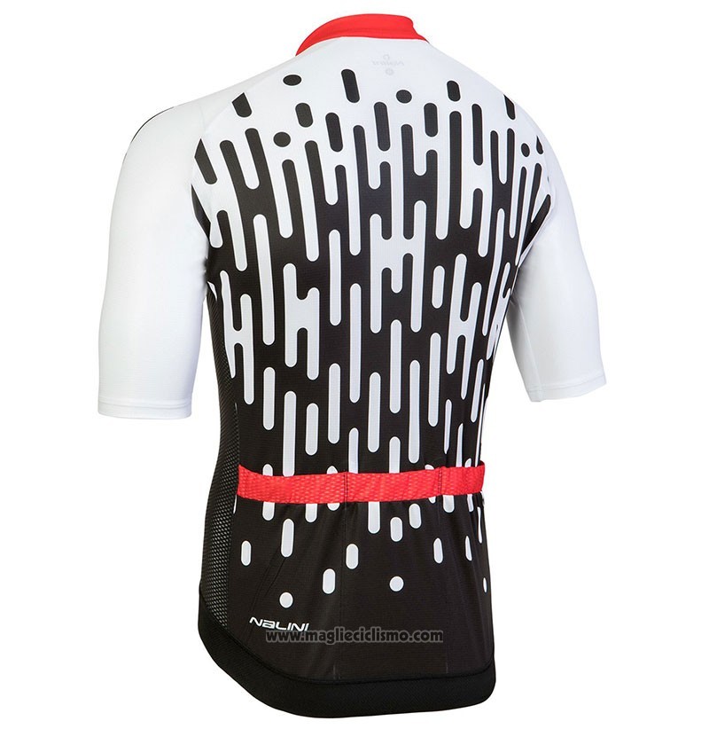 2018 Abbigliamento Ciclismo Nalini Podio Bianco Manica Corta e Salopette