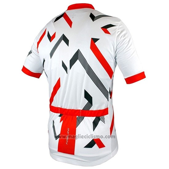 2019 Abbigliamento Ciclismo Nalini Descesa 2.0 Bianco Rosso Manica Corta e Salopette