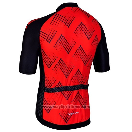 2019 Abbigliamento Ciclismo Nalini Podio 2.0 Nero Rosso Manica Corta e Salopette