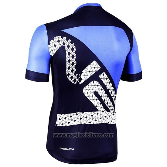 2019 Abbigliamento Ciclismo Nalini Volata 2.0 Nero Blu Manica Corta e Salopette