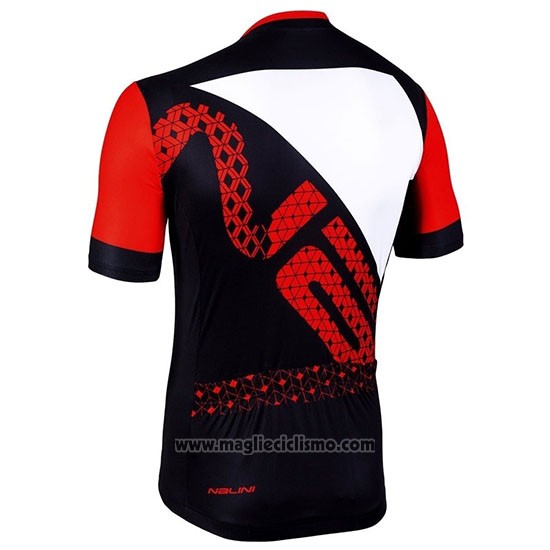 2019 Abbigliamento Ciclismo Nalini Volata 2.0 Nero Rosso Manica Corta e Salopette