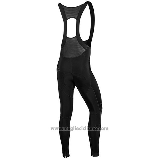 2019 Abbigliamento Ciclismo Nalini Warm 2.0 Nero Rosso Manica Lunga e Salopette