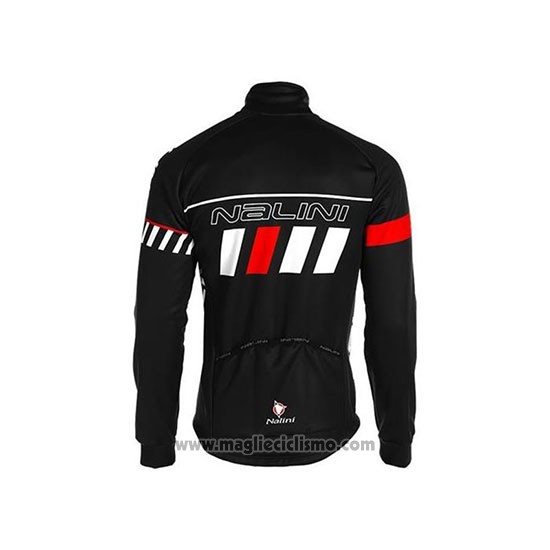 2020 Abbigliamento Ciclismo Nalini Nero Bianco Rosso Manica Lunga e Salopette