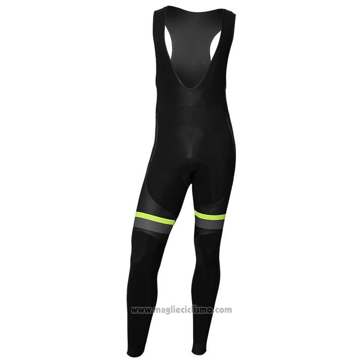 2020 Abbigliamento Ciclismo Nalini Nero Grigio Giallo Manica Lunga e Salopette