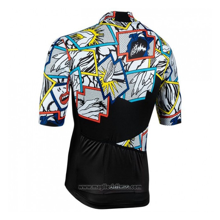 2020 Abbigliamento Ciclismo Nalini Nero Multicolore Manica Corta e Salopette