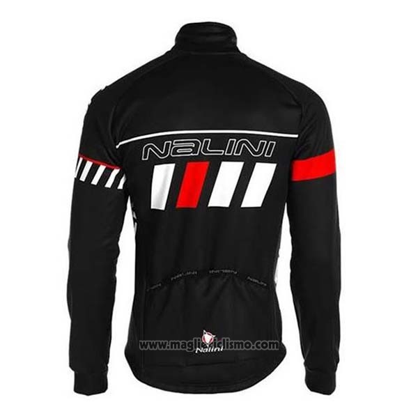 2020 Abbigliamento Ciclismo Nalini Nero Rosso Bianco Manica Lunga e Salopette