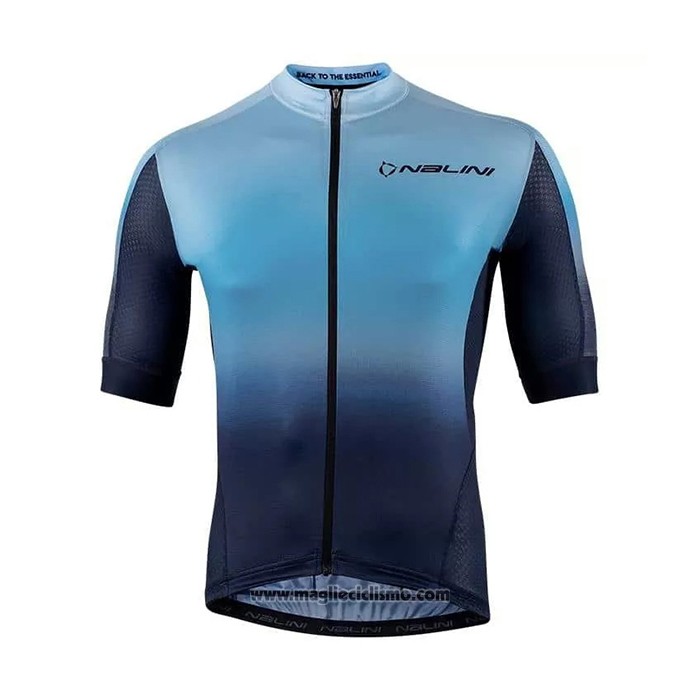 2021 Abbigliamento Ciclismo Nalini Blu Manica Corta e Salopette