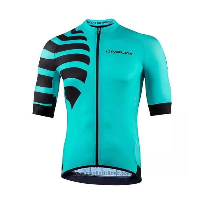 2021 Abbigliamento Ciclismo Nalini Chiaro Verde Manica Corta e Salopette