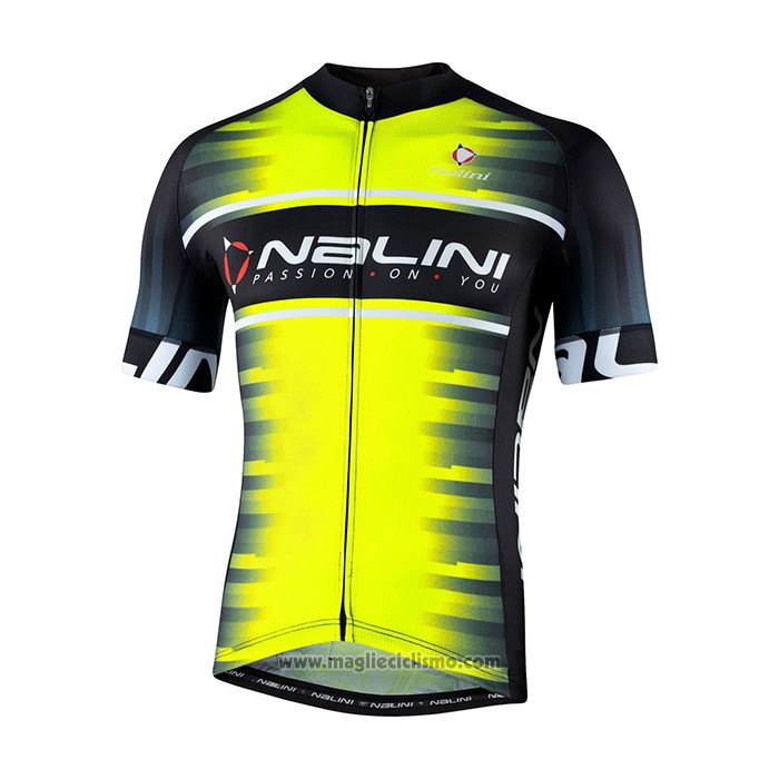2021 Abbigliamento Ciclismo Nalini Giallo Manica Corta e Salopette