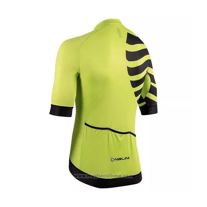 2021 Abbigliamento Ciclismo Nalini Giallo Nero Manica Corta e Salopette