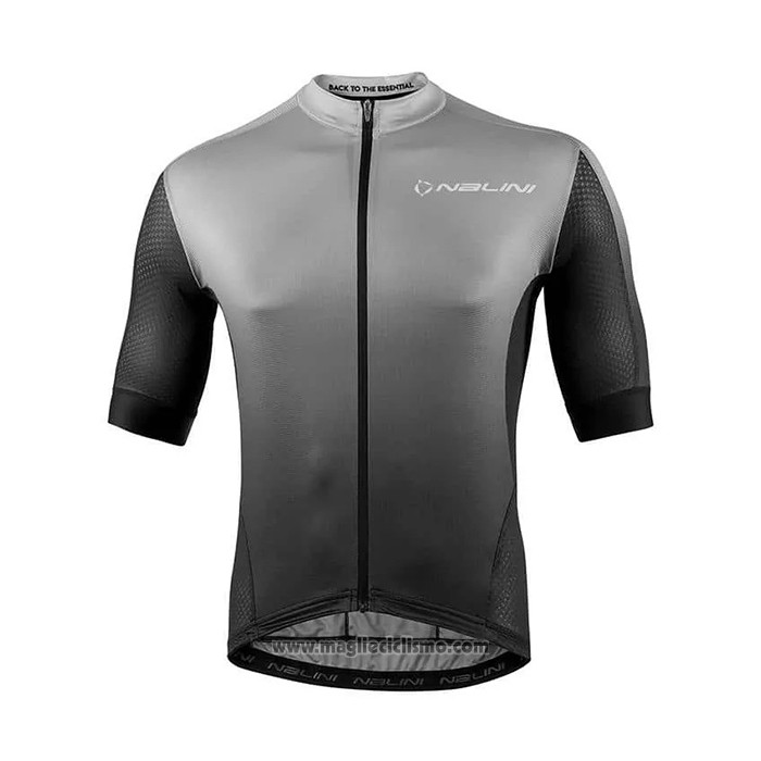 2021 Abbigliamento Ciclismo Nalini Grigio Manica Corta e Salopette