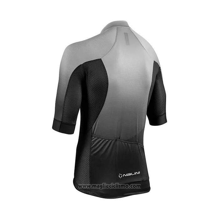 2021 Abbigliamento Ciclismo Nalini Grigio Manica Corta e Salopette