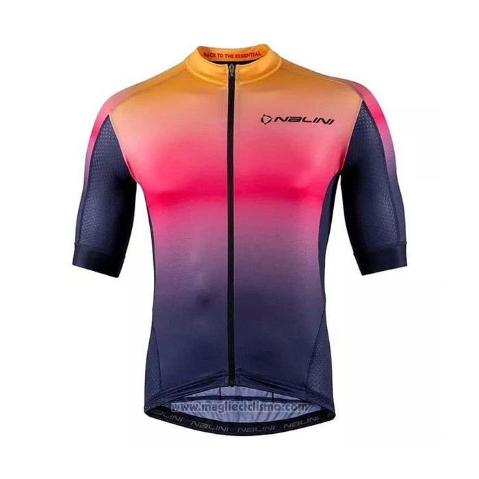 2021 Abbigliamento Ciclismo Nalini Multicolore Manica Corta e Salopette