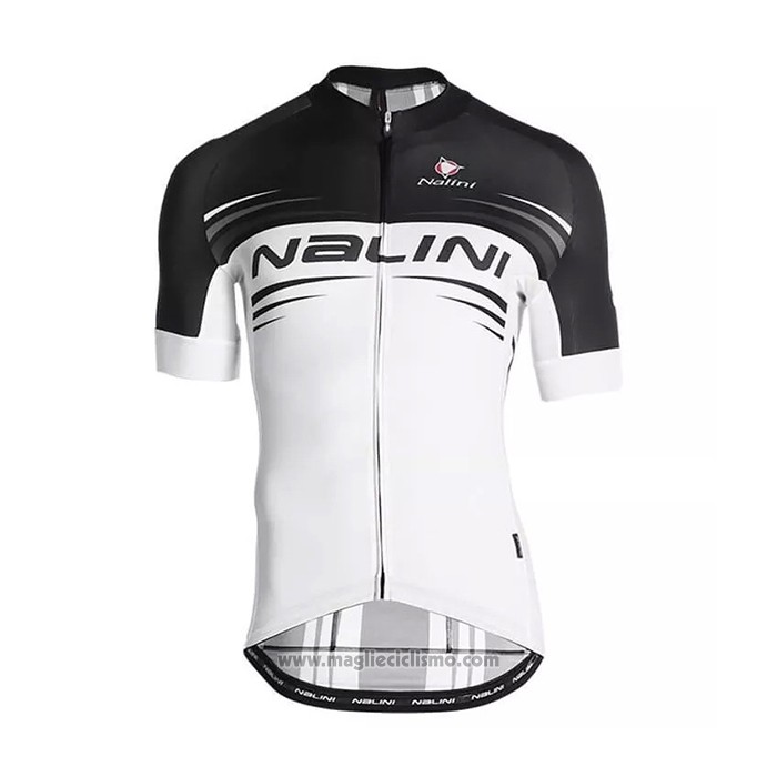 2021 Abbigliamento Ciclismo Nalini Nero Bianco Manica Corta e Salopette