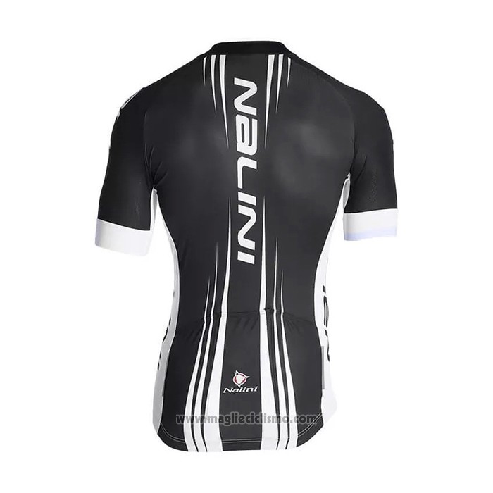 2021 Abbigliamento Ciclismo Nalini Nero Bianco Manica Corta e Salopette